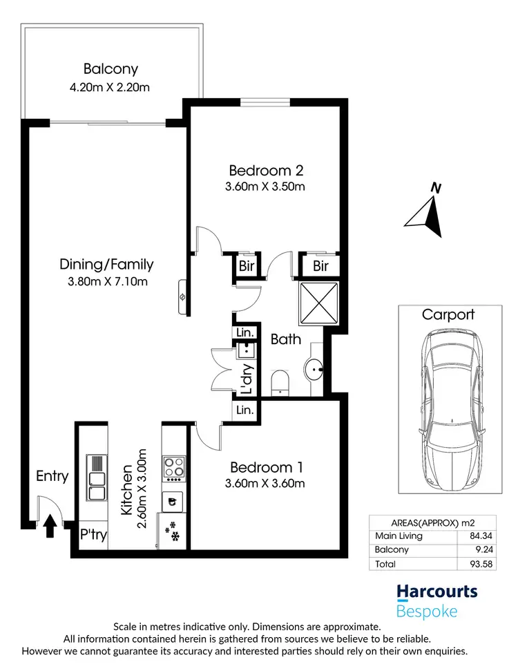 Floorplan of Homely apartment listing, 10/22-26 Goodall Parade, Mawson Lakes SA 5095