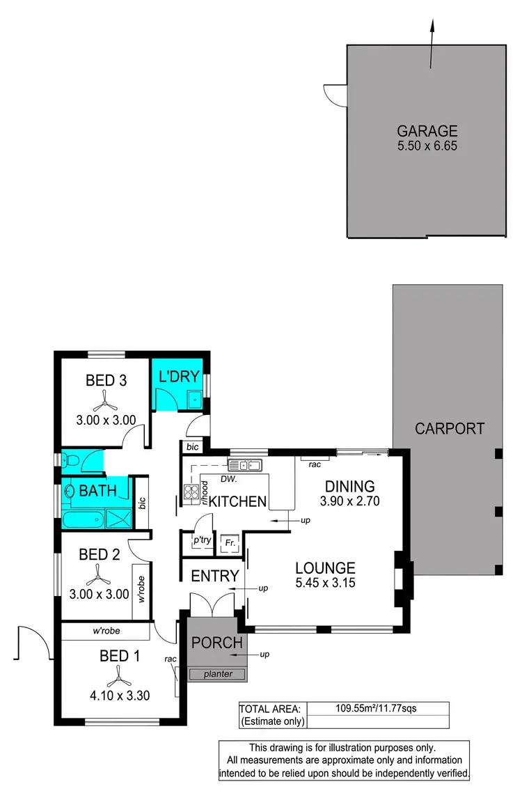 Floorplan of Homely house listing, 7 Monterey Court, Happy Valley SA 5159