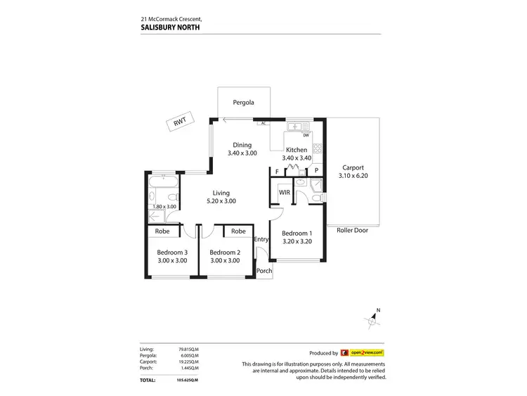 Floorplan of Homely house listing, 21 McCormack Crescent, Salisbury North SA 5108