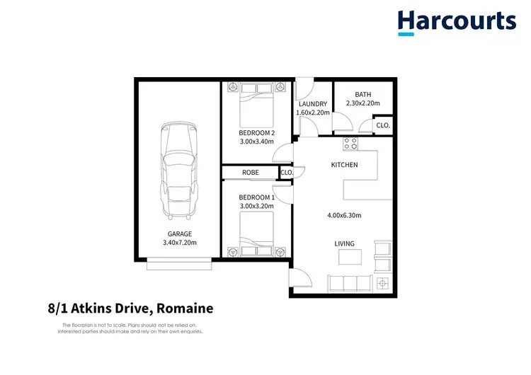 Floorplan of Homely villa listing, 8/1 Atkins Drive, Romaine TAS 7320
