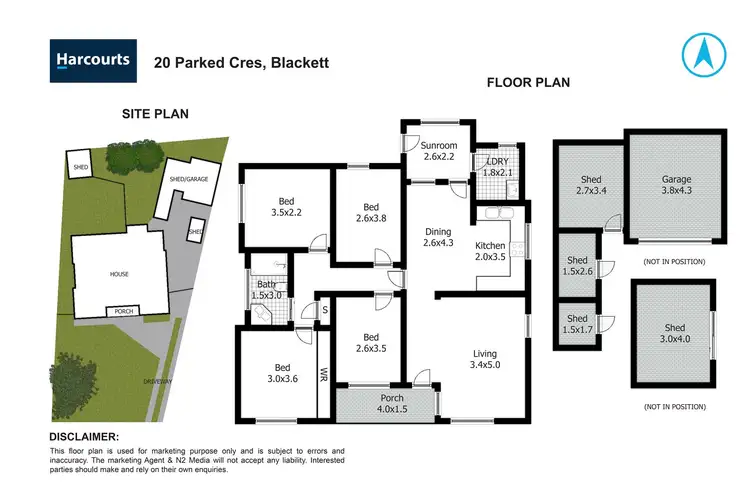 Floorplan of Homely house listing, 20 Parkes Crescent, Blackett NSW 2770