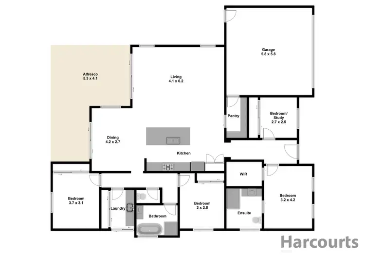 Floorplan of Homely house listing, 33 Collingwood Drive, Trafalgar VIC 3824