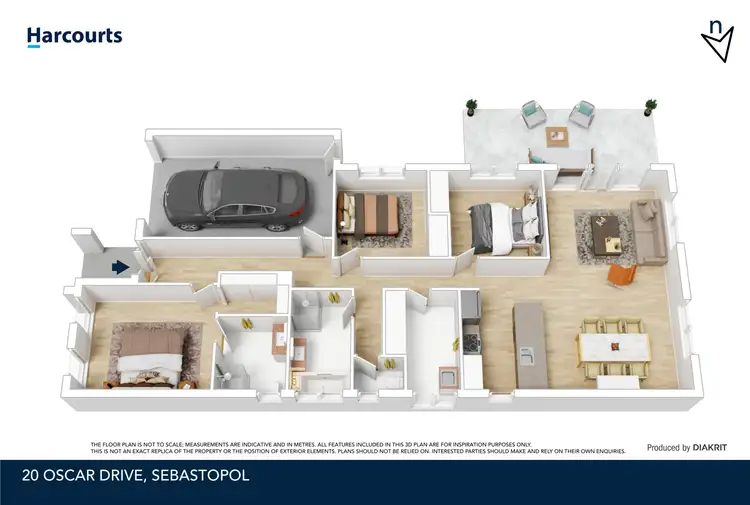Floorplan of Homely house listing, 20 Oscar Drive, Sebastopol VIC 3356