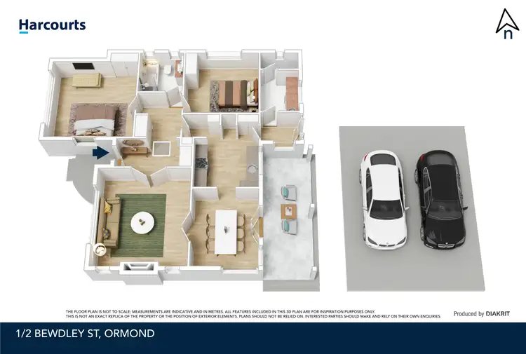 Floorplan of Homely unit listing, 2 Bewdley Street, Ormond VIC 3204