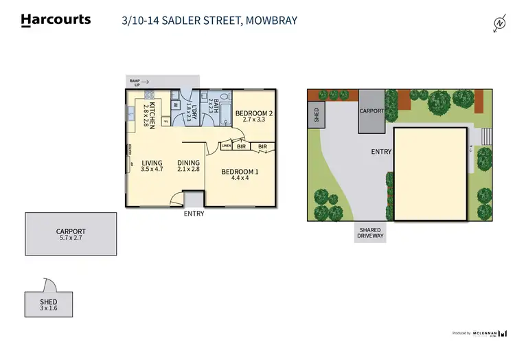 Floorplan of Homely unit listing, 3/10-14 Sadler Street, Mowbray TAS 7248