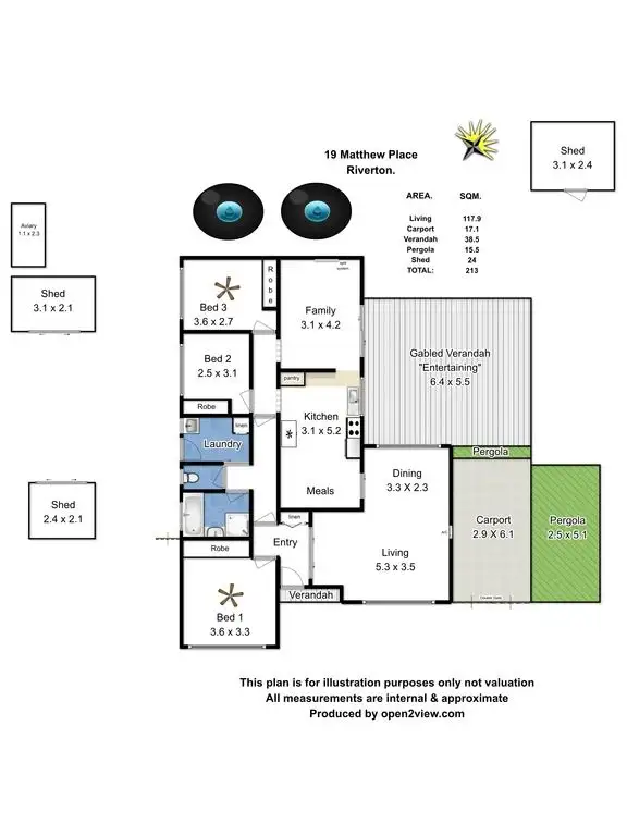 Floorplan of Homely house listing, 19 Matthew Place, Riverton SA 5412
