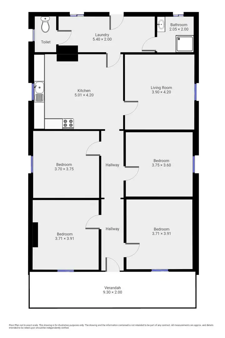 Floorplan of Homely house listing, 135 Railway Terrace, Peterborough SA 5422