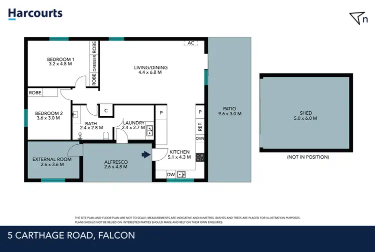 Floorplan of Homely house listing, 5 Carthage Road, Falcon WA 6210