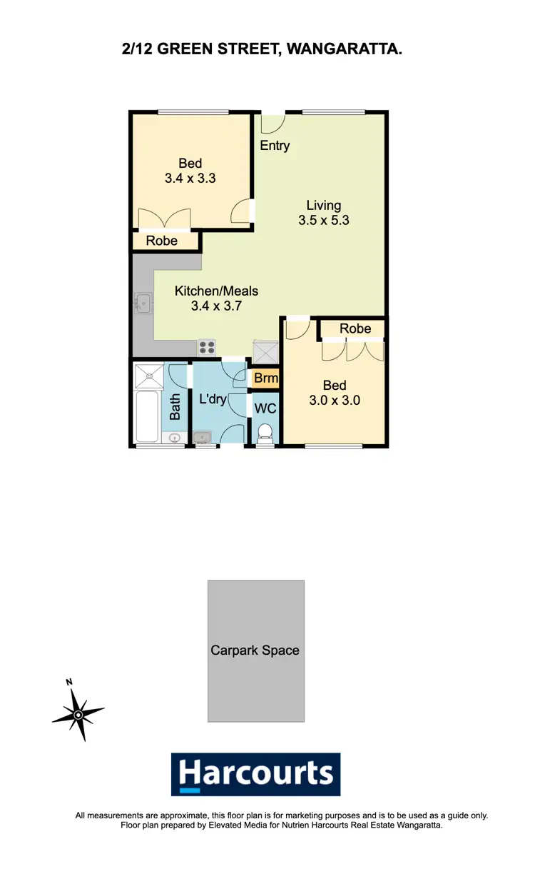 Floorplan of Homely house listing, 2/12-16 Green Street, Wangaratta VIC 3677