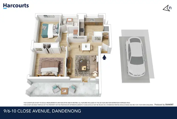 Floorplan of Homely apartment listing, 9/6-10 Close Avenue, Dandenong VIC 3175