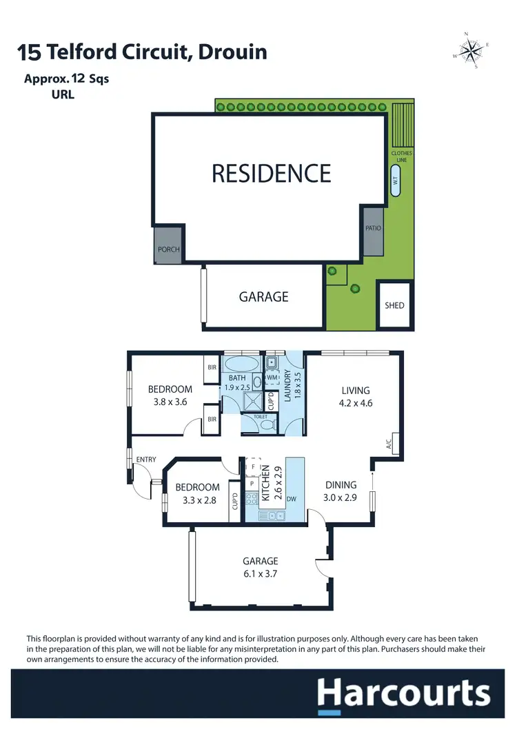 Floorplan of Homely house listing, 15 Telford Circuit, Drouin VIC 3818