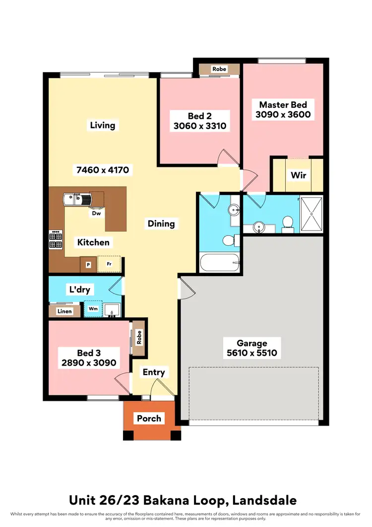 Floorplan of Homely house listing, 26/23 Bakana Loop, Landsdale WA 6065