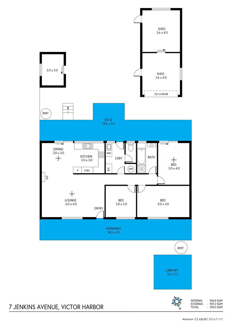 Floorplan of Homely house listing, 7 Jenkins Avenue, Victor Harbor SA 5211