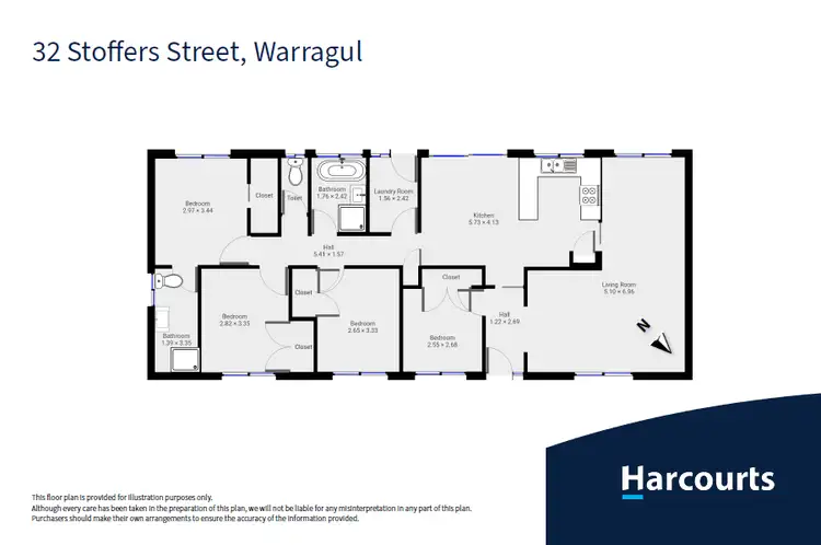 Floorplan of Homely house listing, 32 Stoffers Street, Warragul VIC 3820