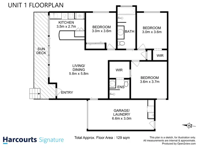 Floorplan of Homely unit listing, 1 & 2/5 Vera Place, Rokeby TAS 7019