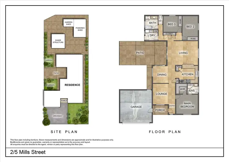 Floorplan of Homely semi-detached listing, 2/5 Mills Street, East Side NT 870
