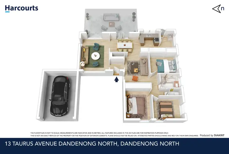 Floorplan of Homely house listing, 13 Taurus Avenue, Dandenong North VIC 3175
