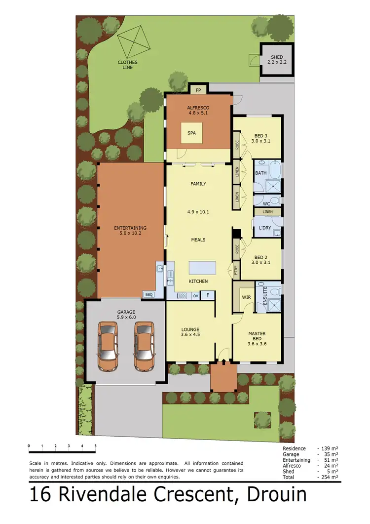 Floorplan of Homely house listing, 16 Rivendale Crescent, Drouin VIC 3818