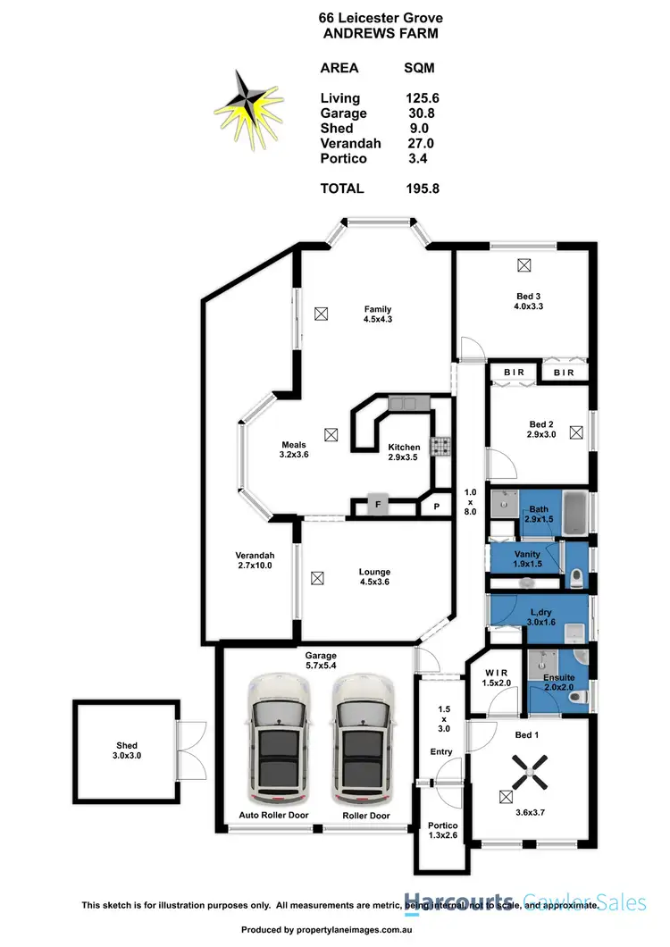 Floorplan of Homely house listing, 66 Leicester Grove, Andrews Farm SA 5114