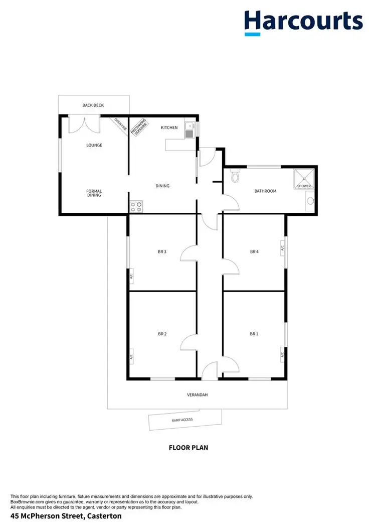 Floorplan of Homely house listing, 45 McPherson, Casterton VIC 3311