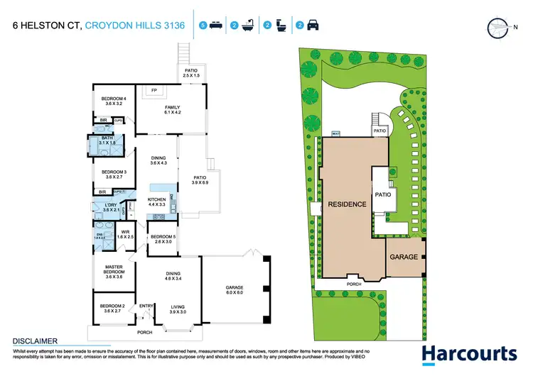 Floorplan of Homely house listing, 6 Helston Court, Croydon Hills VIC 3136
