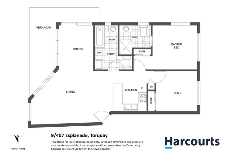 Floorplan of Homely unit listing, 9/407 Esplanade, Torquay QLD 4655