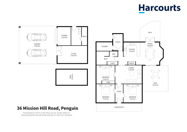 Floorplan of Homely house listing, 36 Mission Hill Road, Penguin TAS 7316