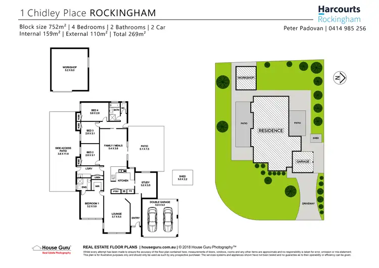 Floorplan of Homely house listing, 1 Chidley Place, Rockingham WA 6168