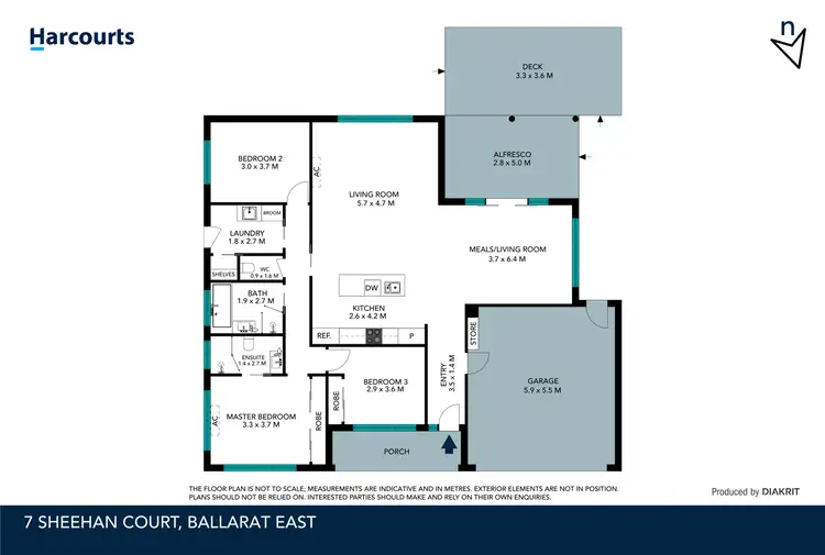 Floorplan of Homely house listing, 7 Sheehan Court, Ballarat East VIC 3350
