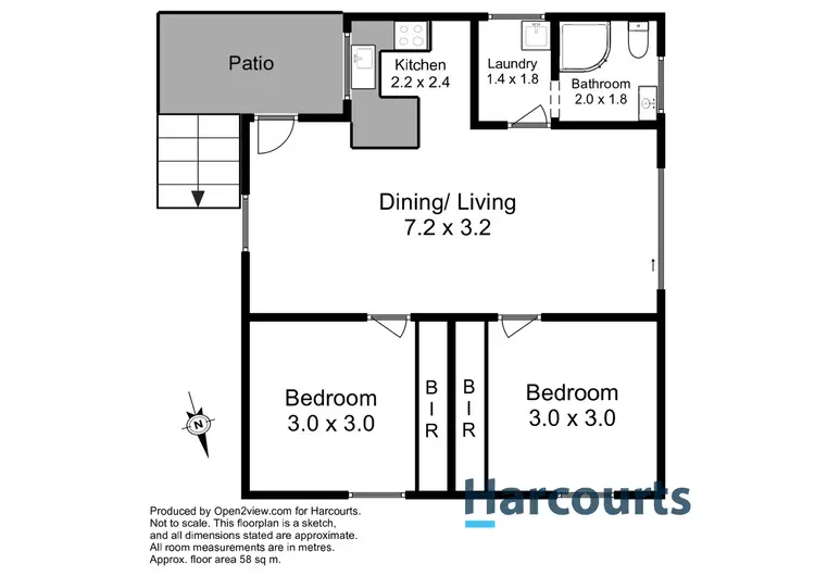 Floorplan of Homely unit listing, 1/17a Sutton Street, Hillcrest TAS 7320