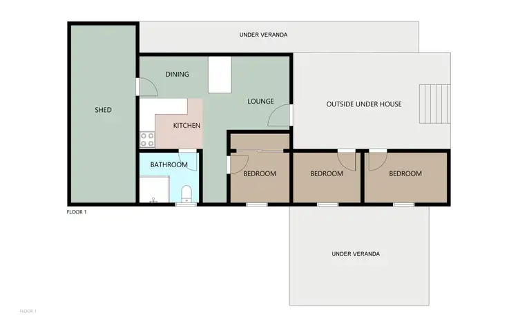 Floorplan of Homely house listing, 2 Circular Way, Trunding QLD 4874