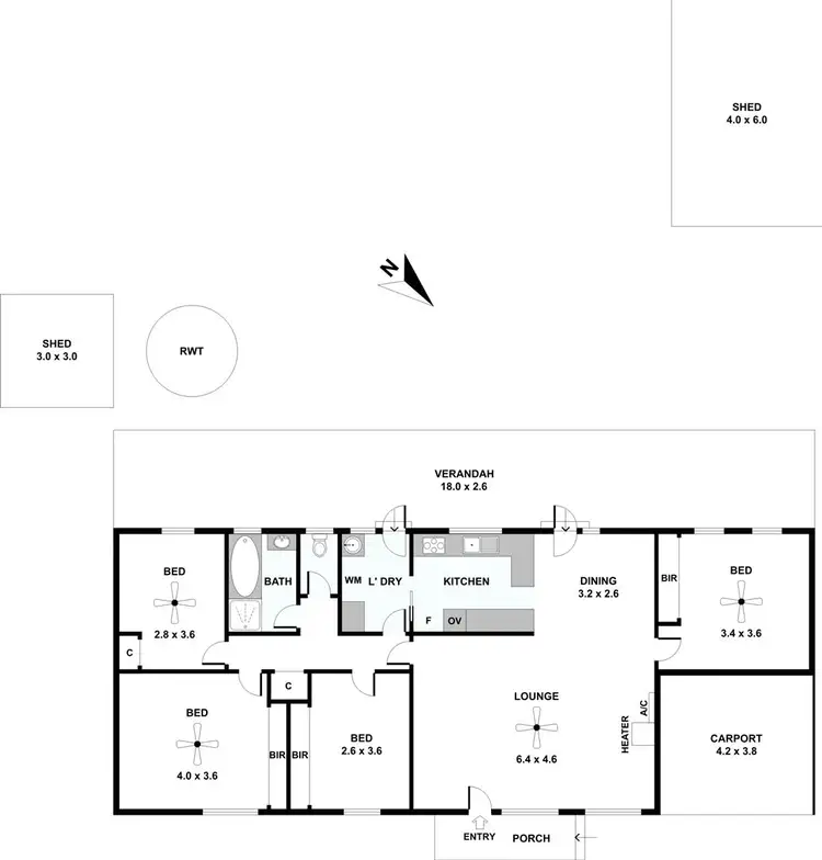 Floorplan of Homely house listing, 10 Paul Street, Riverton SA 5412