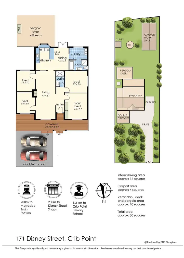 Floorplan of Homely house listing, 171 Disney Street, Crib Point VIC 3919