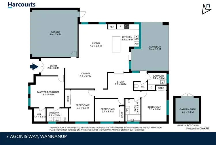 Floorplan of Homely house listing, 7 Agonis Way, Wannanup WA 6210