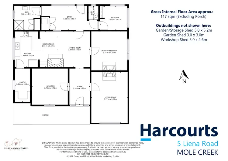Floorplan of Homely house listing, 5 Liena Road, Mole Creek TAS 7304