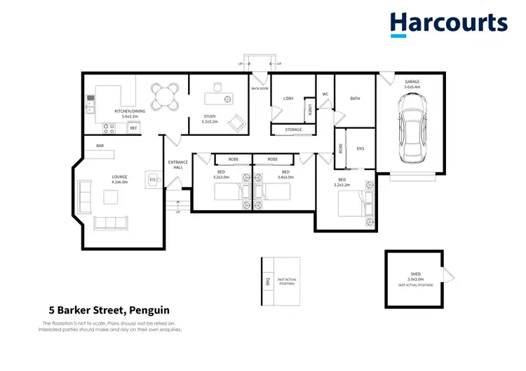 Floorplan of Homely house listing, 5 Barker Avenue, Penguin TAS 7316