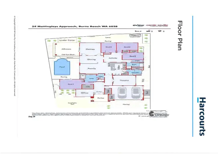 Floorplan of Homely house listing, 54 Mattingleys Approach, Burns Beach WA 6028