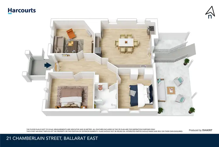 Floorplan of Homely house listing, 21 Chamberlain Street, Eureka VIC 3350