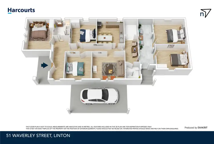 Floorplan of Homely house listing, 51 Waverley Street, Linton VIC 3360