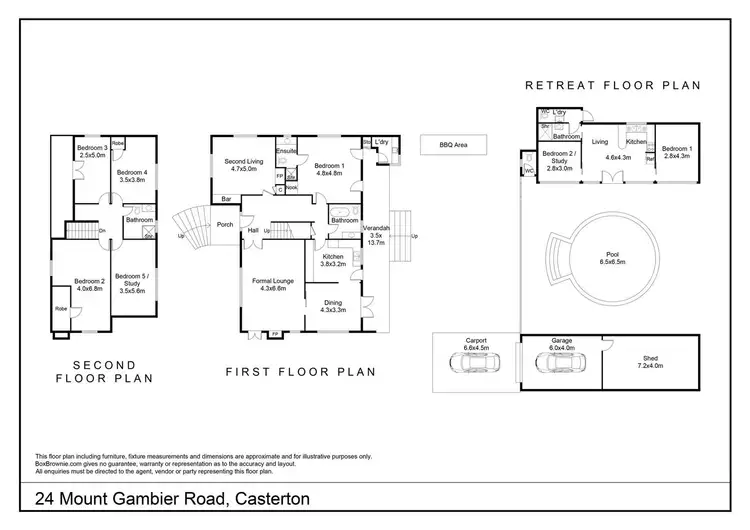 Floorplan of Homely house listing, 24 Mt Gambier Road, Casterton VIC 3311