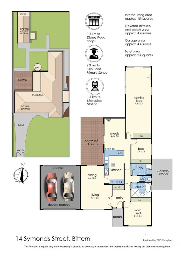 Floorplan of Homely house listing, 14 Symonds Street, Bittern VIC 3918