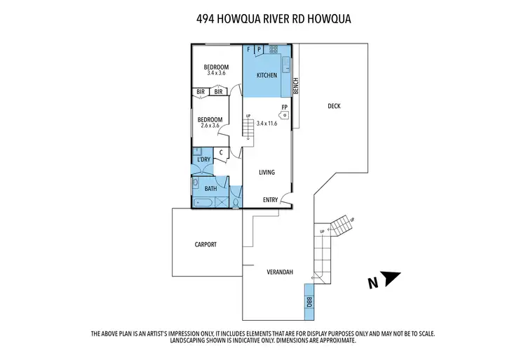 Floorplan of Homely house listing, 494 Howqua River Road, Howqua VIC 3723