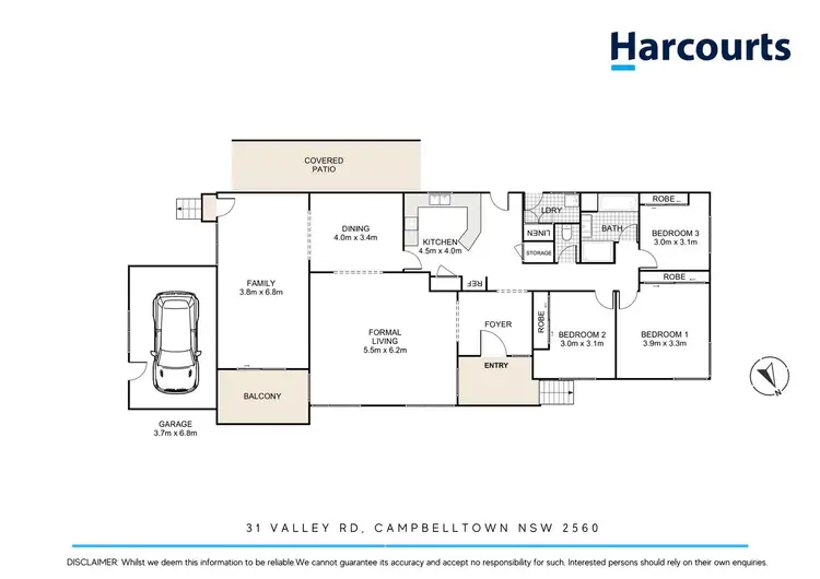 Floorplan of Homely house listing, 31 Valley Road, Campbelltown NSW 2560