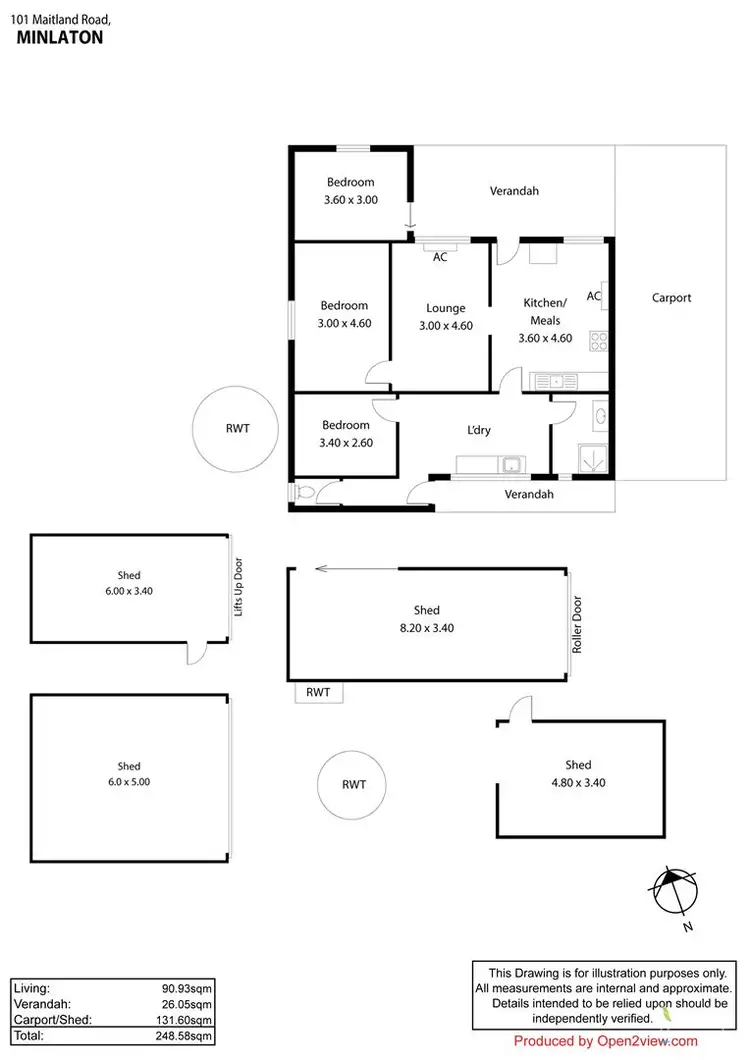 Floorplan of Homely house listing, 101 Maitland Road, Minlaton SA 5575