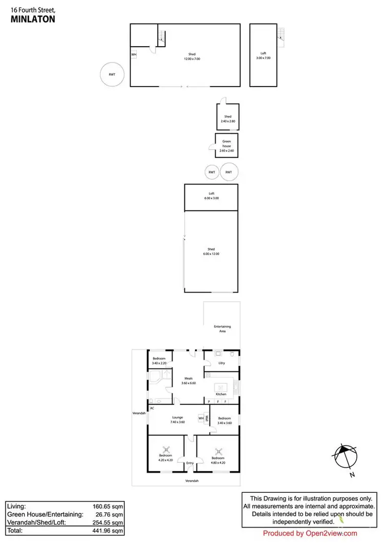 Floorplan of Homely house listing, 16 Fourth Street, Minlaton SA 5575