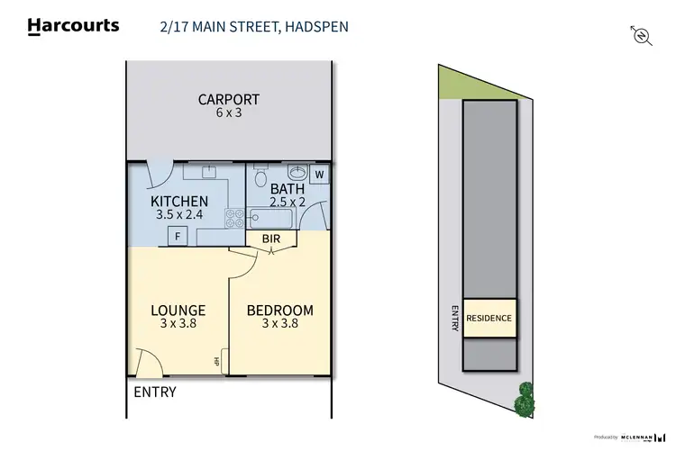 Floorplan of Homely unit listing, 2/17 Main Street, Hadspen TAS 7290
