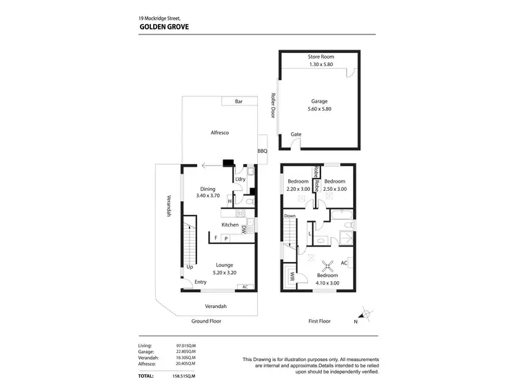 Floorplan of Homely house listing, 19 Mockridge Street, Golden Grove SA 5125