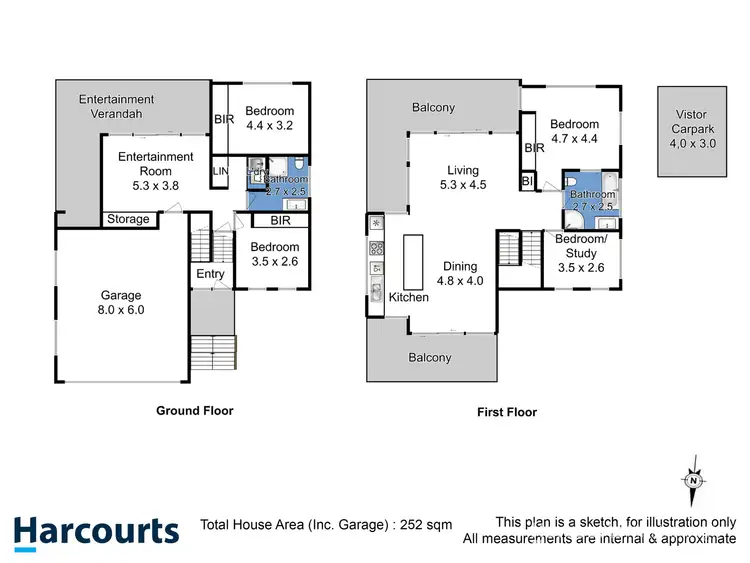 Floorplan of Homely unit listing, 3/85 Diamond Drive, Blackmans Bay TAS 7052