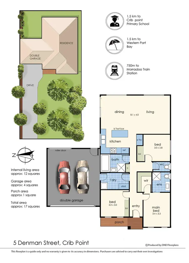 Floorplan of Homely house listing, 5 Denman Street, Crib Point VIC 3919