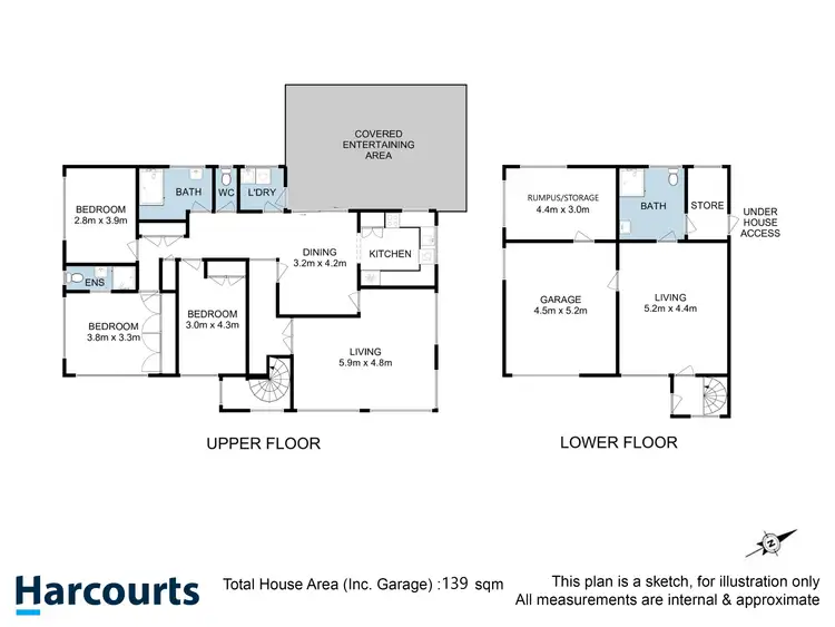 Floorplan of Homely house listing, 13 Pearl Place, Blackmans Bay TAS 7052